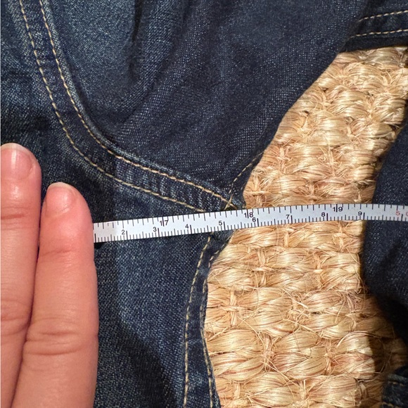 VTG Ed Hardy INSANE y2k butterfly embroidered pearl snap denim shirt size m - Picture 14 of 15